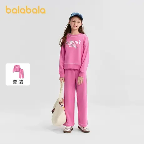 巴拉巴拉balaone女童套装儿童长袖2件套2025新款秋装运动休闲时尚图片