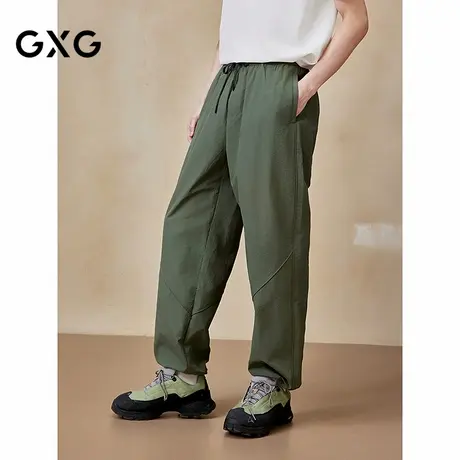 GXG男装 直筒轻薄伞兵裤通勤男士休闲长裤25年夏季新品G25X022055商品大图