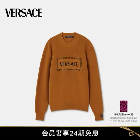 VERSACE/范思哲 男士90年代复古风Logo针织套头衫商品大图