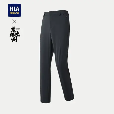 HLA/海澜之家龙腾九州IP系列休闲裤24春新舒适弹力宽松水洗长裤男图片
