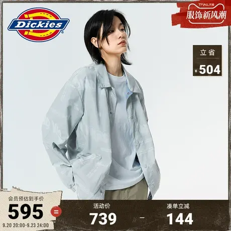 Dickies商场同款前胸线性LOGO夹克 男秋冬印花工装灵感上衣图片