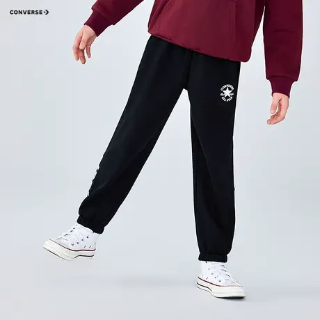 匡威童装男童长裤2025秋季新款中大童简约百搭休闲运动裤束脚卫裤图片