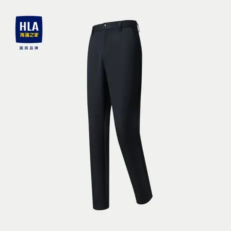 HLA/海澜之家含羊绒休闲裤23秋季新款日常通勤微弹高腰直筒裤子男图片