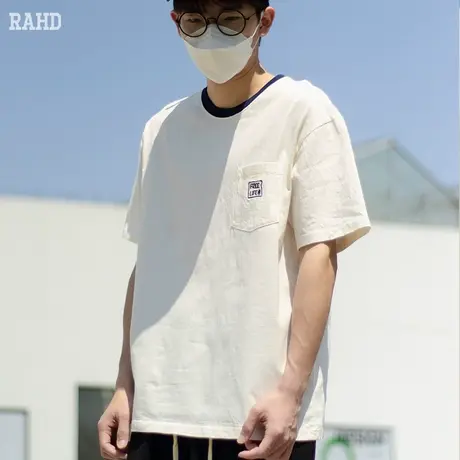 Radiohead短袖t恤男夏季新款白色宽松上衣纯棉打底衫简约百搭体恤商品大图