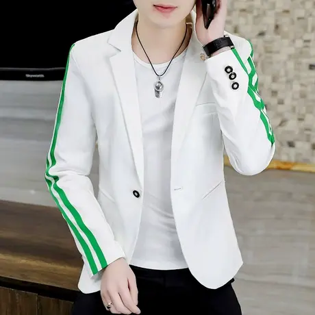 ins潮牌西装外套发型师帅气个性休闲上衣男士春季韩版时尚小西服商品大图