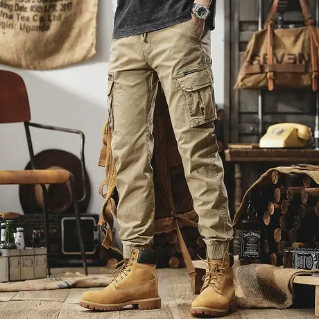 Modi Nick/摩帝尼克宽松大码舒适男士工装裤休闲潮流百搭裤子男款商品大图