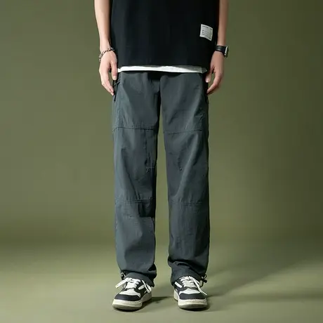 美式机能风伞兵工装裤男款夏季防水速干冲锋裤直筒户外高街长裤子商品大图