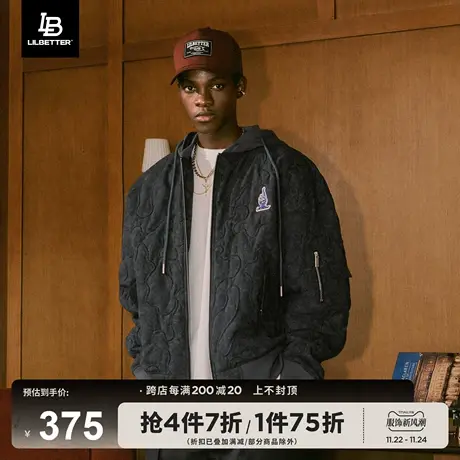 Lilbetter连帽外套男冬棉服潮牌棉袄加厚保暖上衣帅气美式棉衣lb商品大图