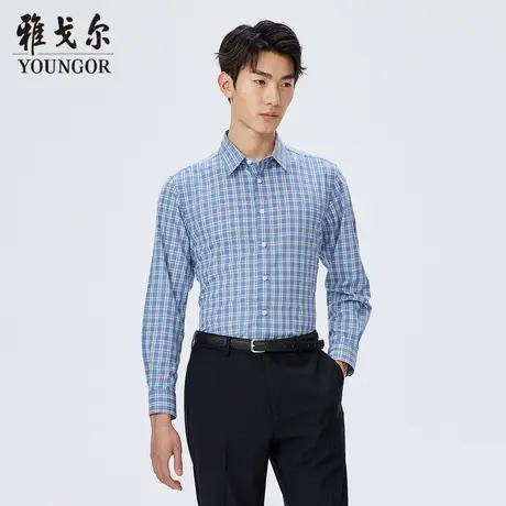 【商场同款】雅戈尔男士长袖衬衫春季新款官方商务休闲衬衫S3492图片