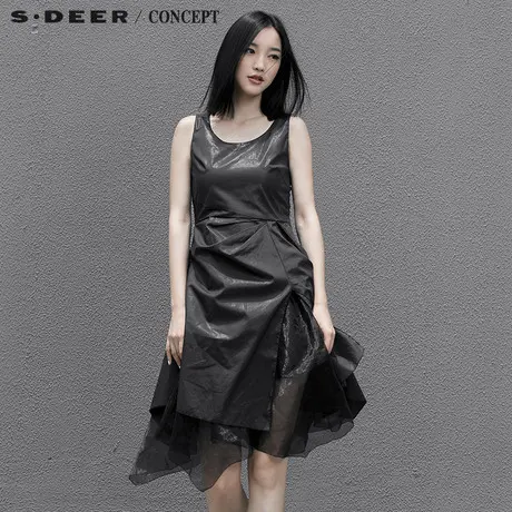 S·DEER＼CONCEPT【新品】圣迪奥专柜正品背心叉摆连衣裙5281266图片