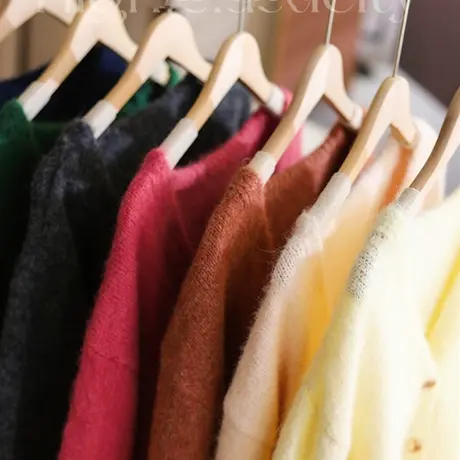 享永子【牛气冲天】90%牦牛绒混纺花纱42支针织毛衣开衫女外套春图片