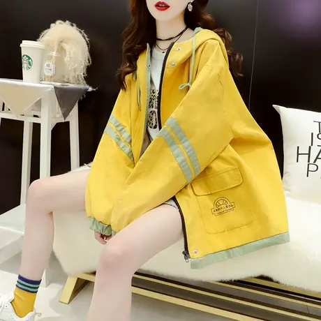 秋季2023新款洋气百搭ins潮工装派克服外套女韩版宽松外穿棒球服商品大图