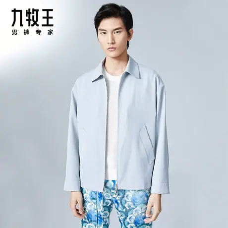 [时尚秀款]九牧王男装夹克春季新款男士商务翻领时尚休闲外套DN图片