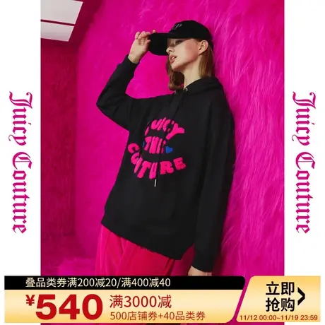 Juicy Couture橘滋早秋季装女2023年新款心动日记毛毛绣女式卫衣商品大图