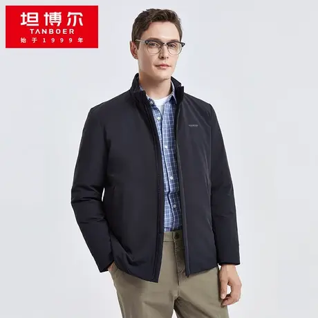 坦博尔羽绒服男士商务休闲青年立领保暖外套TA211327商品大图