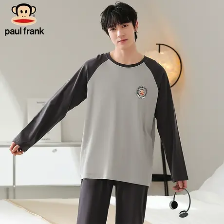 大嘴猴paul frank男士睡衣春秋款纯棉长袖卡通男生冬季家居服套装商品大图