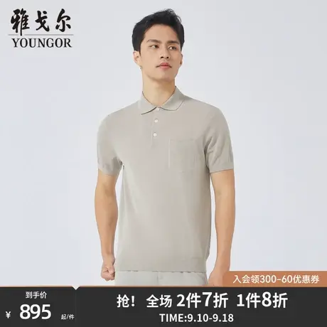 【商场同款】雅戈尔男士短袖T恤夏季新款官方商务休闲POLO衫S3182图片