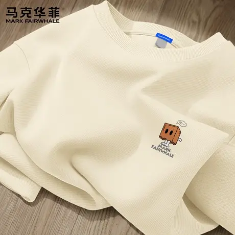 马克华菲卫衣男2025新款秋季青少年打底衫宽松圆领长袖外套男款X图片