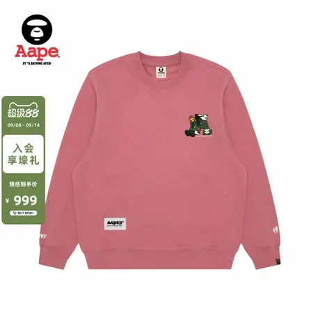 Aape旗舰男装春秋迷彩猿人军团印花潮流休闲圆领卫衣C343XXN商品大图