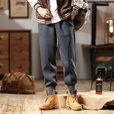 潮流男款裤子潮牌百搭大码男士休闲裤户外休闲百搭潮流男款工装裤商品大图