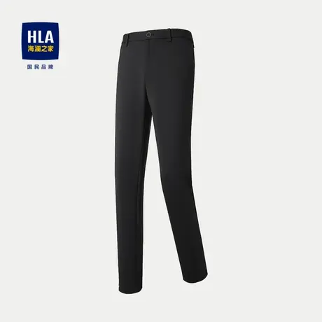 HLA/海澜之家六维弹力休闲裤2024春夏新款松紧腰舒适有型裤子男图片
