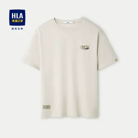 HLA/海澜之家麻烦星球联名系列凉感T恤24春夏圆领吸湿排汗短袖男图片