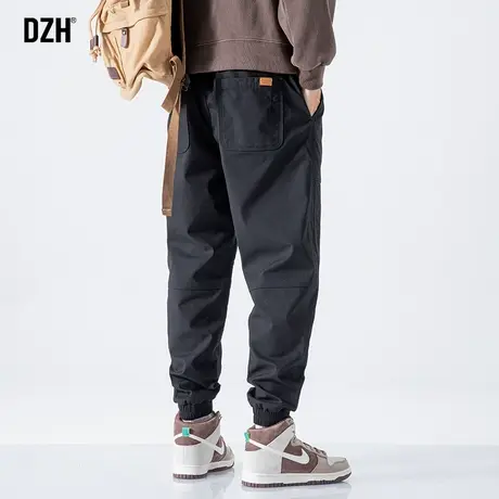 男士痞帅工装裤男春季2024新款黑色束脚休闲裤户外冲锋裤男款裤子商品大图