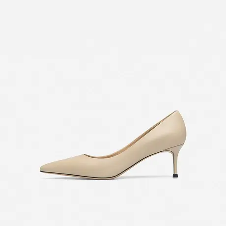 Nine West/玖熙2023年春季新款高跟鞋女简约通勤尖头浅口细跟单鞋图片