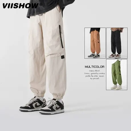VIISHOW美式伞兵裤薄款高街户外休闲登山运动长裤冲锋裤工装裤商品大图