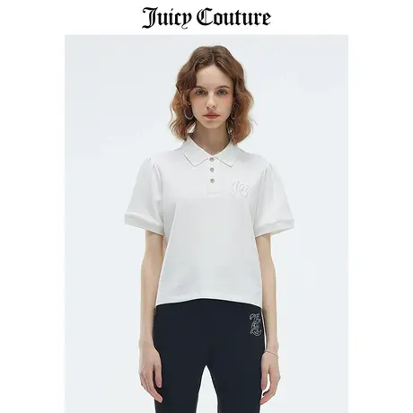 Juicy Couture橘滋POLO衫女2023夏季新款时尚美式休闲半袖上衣图片