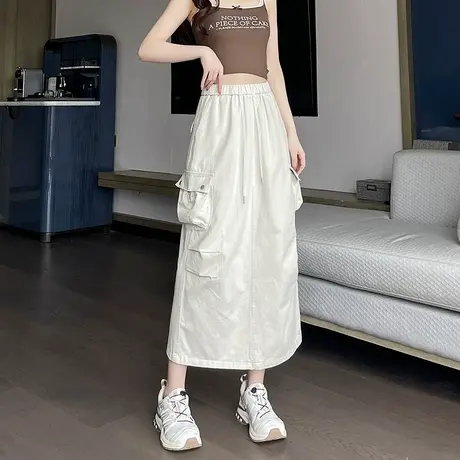 时尚气质休闲夏季薄款半身裙女士2025年夏日新品短裙子图片