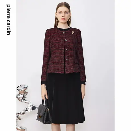 【皮尔卡丹女装】冬季简约小众修身商务西服【专柜正品】图片