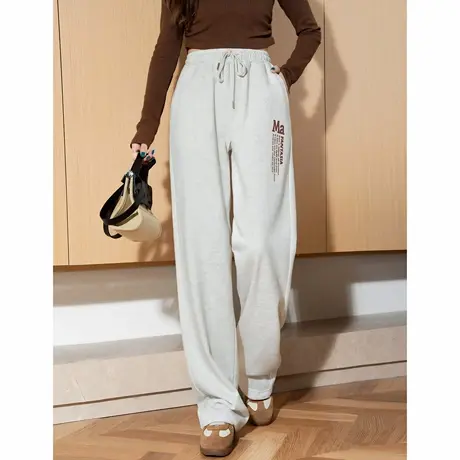 唐狮秋冬新款女休闲裤高腰宽松阔腿裤时尚宽松百搭休闲长裤TD商品大图