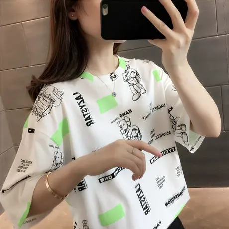 女士短袖T恤女装夏装2023年新款韩版宽松春季打底半袖上衣服ins潮图片