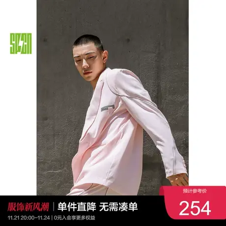 太平鸟SPCN廓形西装外套女男秋新款西服外套商场奥莱图片