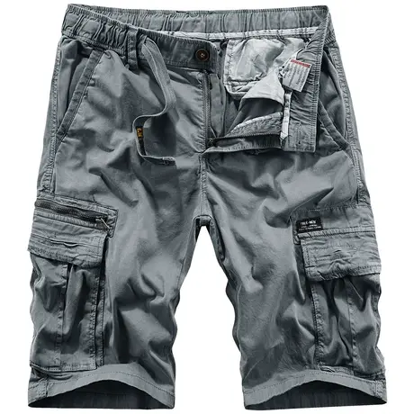 VIP工装短裤男夏季2025年新款休闲五分裤潮牌宽松多口袋中裤潮流商品大图