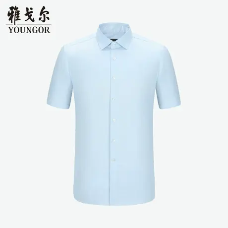【商场同款】雅戈尔男士短袖衬衫春夏新款官方商务休闲短袖衬衫男图片