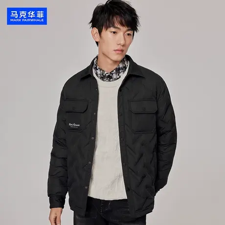 【侯明昊同款】马克华菲轻薄羽绒服男款2023冬季新款白鸭绒防寒潮图片
