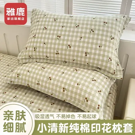 全棉枕套一对装2025新款100纯棉枕头套48cmx74cm单个枕芯内胆套商品大图