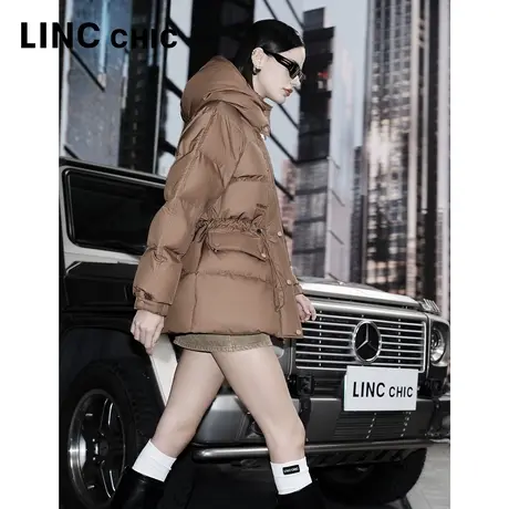 【好物体验专享】LINC金羽杰秋冬都市彩色高街面包服女Y23802320G图片