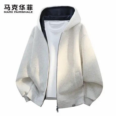 马克华菲美式潮牌户外运动连帽卫衣男士秋季潮流宽松休闲开衫外套商品大图