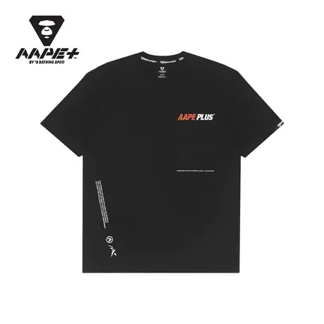 AAPE+运动男装春夏酷帅图案印花工装口袋短袖T恤0973XXI商品大图