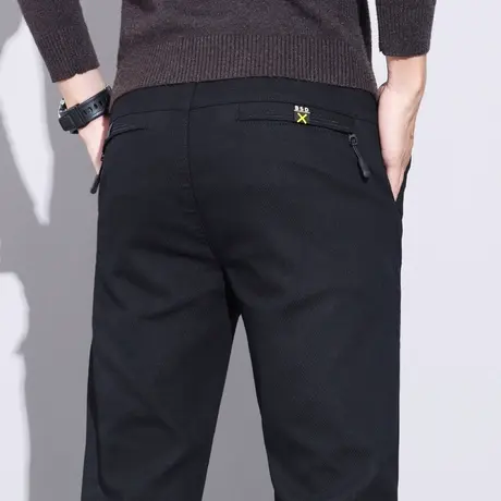 黑色商务职业正装西裤春季2024年新款男士弹力直筒休闲裤子春秋款商品大图