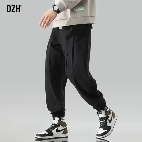 男士黑色休闲裤子男款夏季2023年新款薄款运动裤宽松哈伦裤束脚裤商品大图