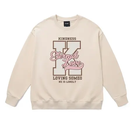 情侣卫衣美式复古中性经典字母logo印花时尚宽松大码纯棉打底衫冬商品大图