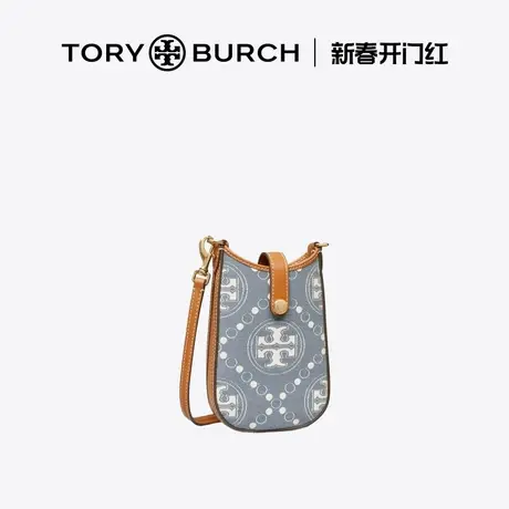 【12期免息】TORY BURCH 汤丽柏琦 T MONOGRAM丹宁手机包159648商品大图
