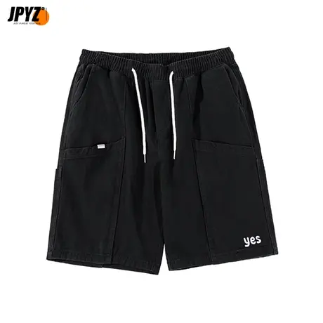 青年短裤潮牌运动休闲裤子男士潮流宽松直筒百搭夏工装裤五分卫裤商品大图