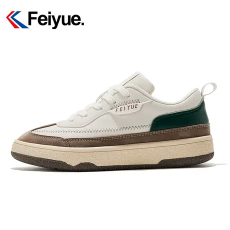 feiyue/飞跃低帮德训鞋女2024春季复古拼接撞色百搭运动休闲鞋628图片