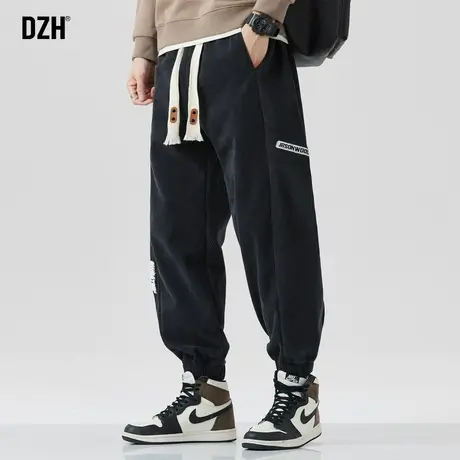 男士oversize裤子潮牌男灯芯绒男裤春夏款休闲裤宽松运动裤束脚裤商品大图