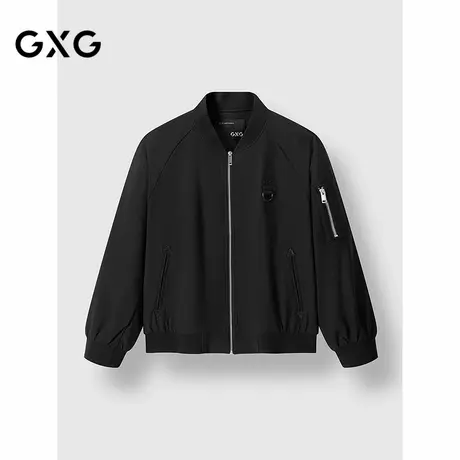 GXG男装 肌理罗纹时尚棒球领夹克外套 2024冬季品商品大图